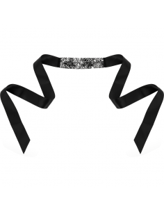 Antifaz cinta de encaje negro Coquette 2