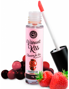 Brillo de labios vibrante para besar y sexo oral gloss
