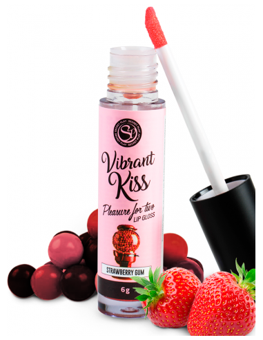 Brillo de labios vibrante para besar y sexo...