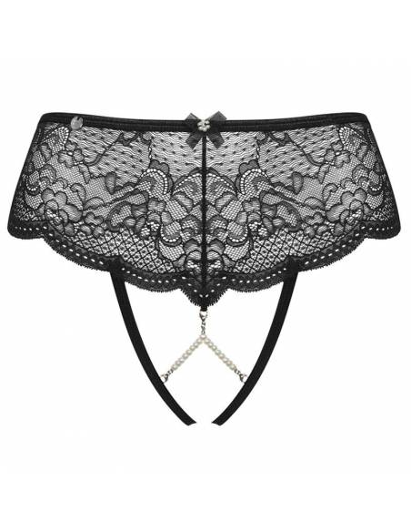 Tanga con apertura y perlas Pearlove Obsessive