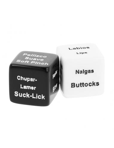 Juego de 2 dados Black & Silver