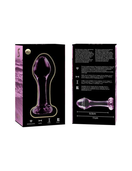 Plug anal de cristal modelo 2 Nebula Ibiza