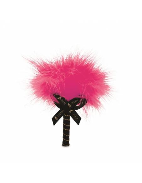 Polvos comestibles corporales sabor frambuesa con pluma