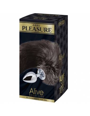 Plug anal metal con cola de zorro pleasure Alive