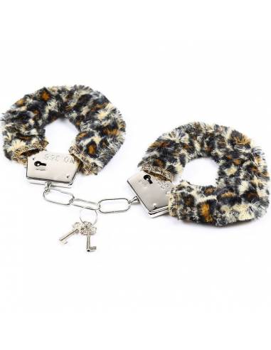 Esposas metálicas con estampado de tigre -...