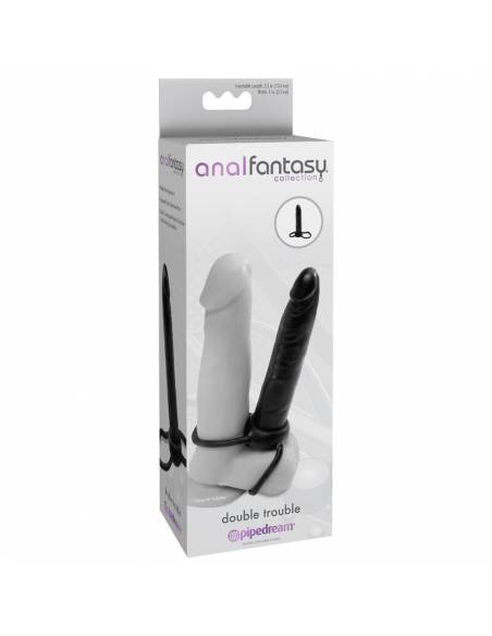 Dildo erótico realista y flexible - Anal fantasy doble penetración