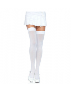 Calcetines blancos altos semitransparantes