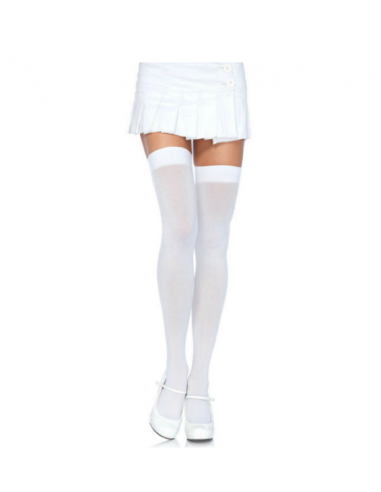 Calcetines blancos altos semitransparantes